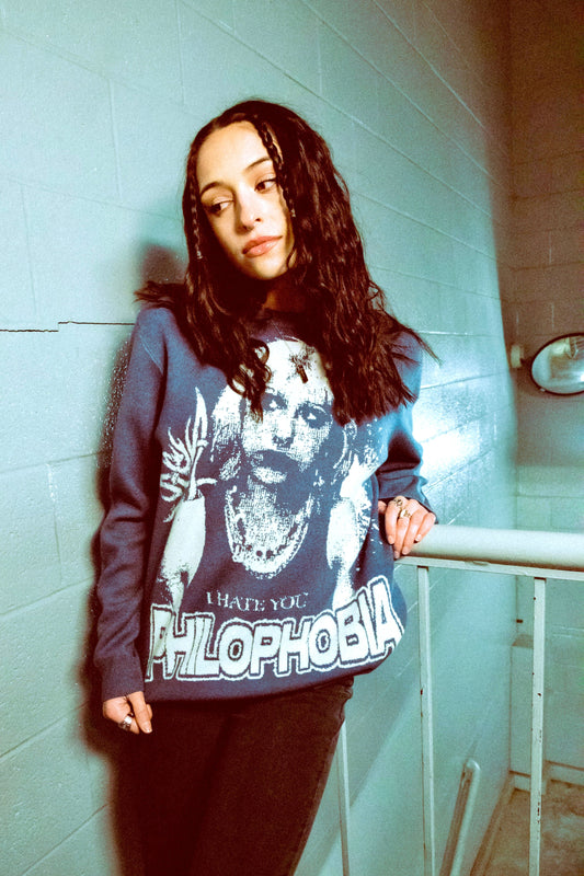 "I Hate You" Jacquard Sweater - Philophobia.US